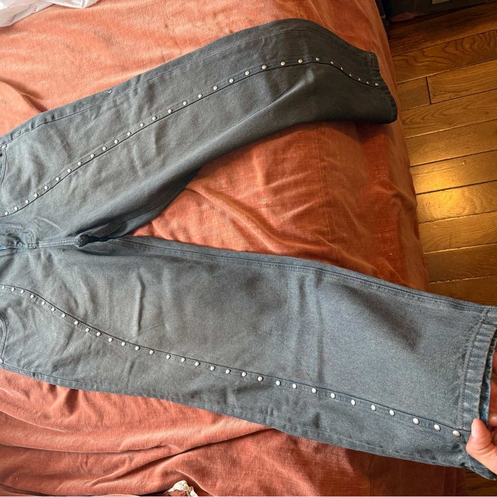 Vandy Gray Studded Jeans